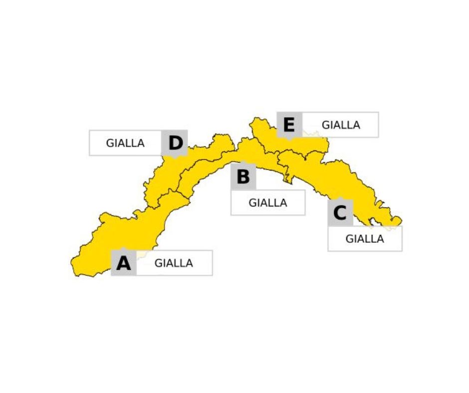 Domani sabato 14 marzo allerta gialla
