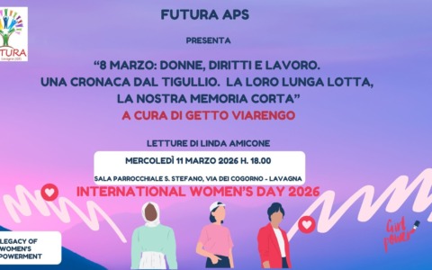 Lavagna celebra l’8 marzo con due appuntamenti promossi da Futura APS