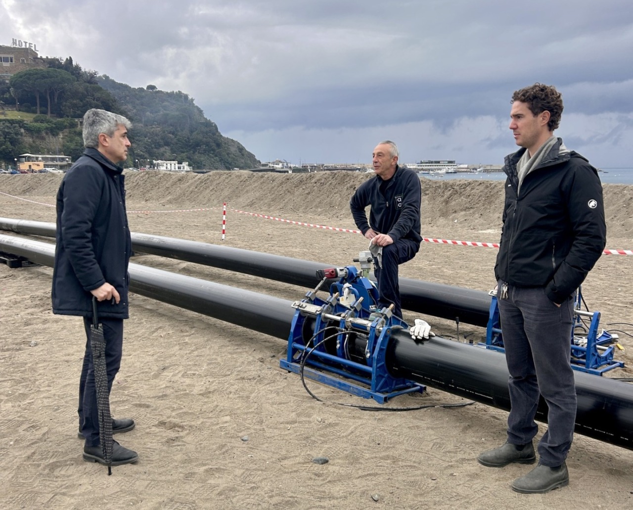 Sestri Levante, lavori di manutenzione di Aqua de Ma