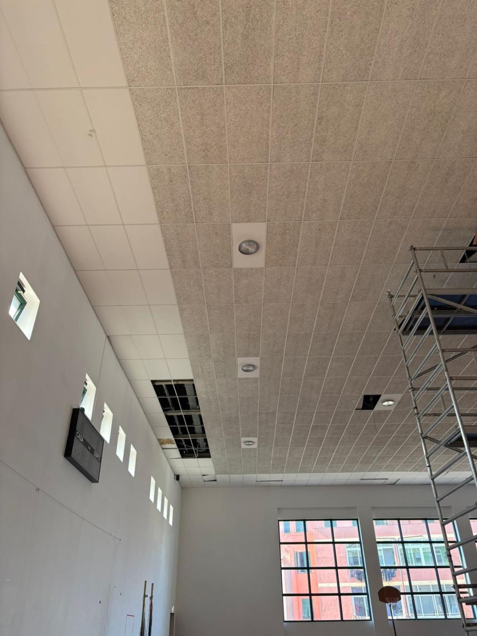 Chiavari, nuova illuminazione a LED per la palestra di Largo Pessagno