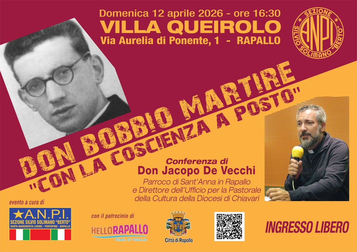 A Rapallo una conferenza su don Bobbio, il sacerdote martire della Resistenza