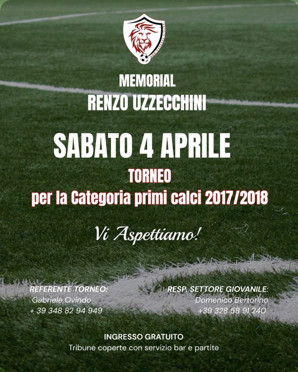 Casarza Ligure, oggi il Memorial Renzo Uzzecchini dei piccoli campioni