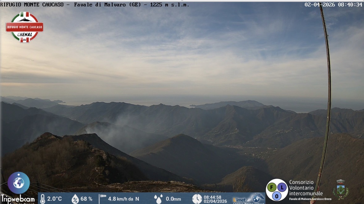 Ancora attivo l’incendio sul Monte Caucaso