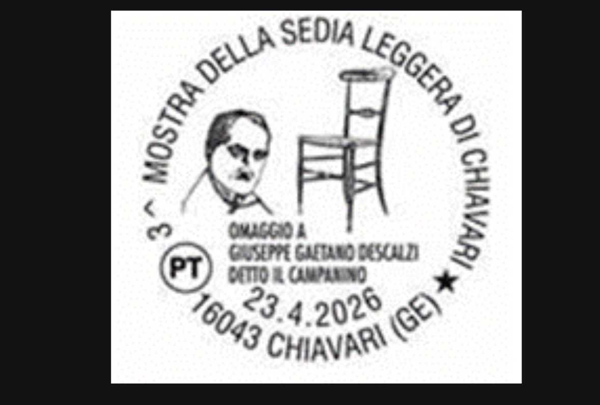 Poste, a Chiavari un annullo speciale per la terza mostra della sedia leggera