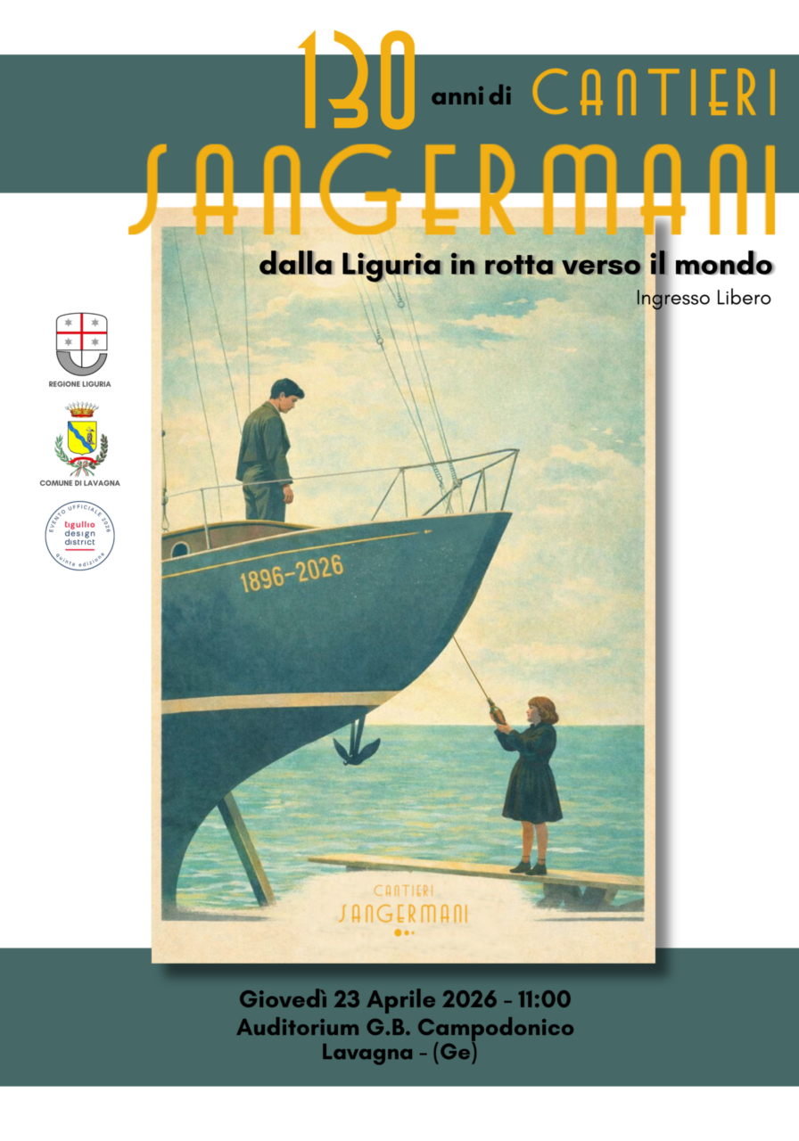 130 anni di Cantieri Sangermani, giovedì 23 aprile l’evento dedicato a Lavagna