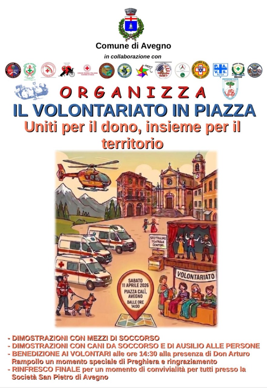 Avegno, una giornata dedicata al dono e alla solidarietà con “Volontariato in Piazza”