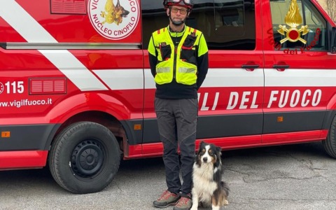 Il cane eroe del Ponte Morandi va in pensione