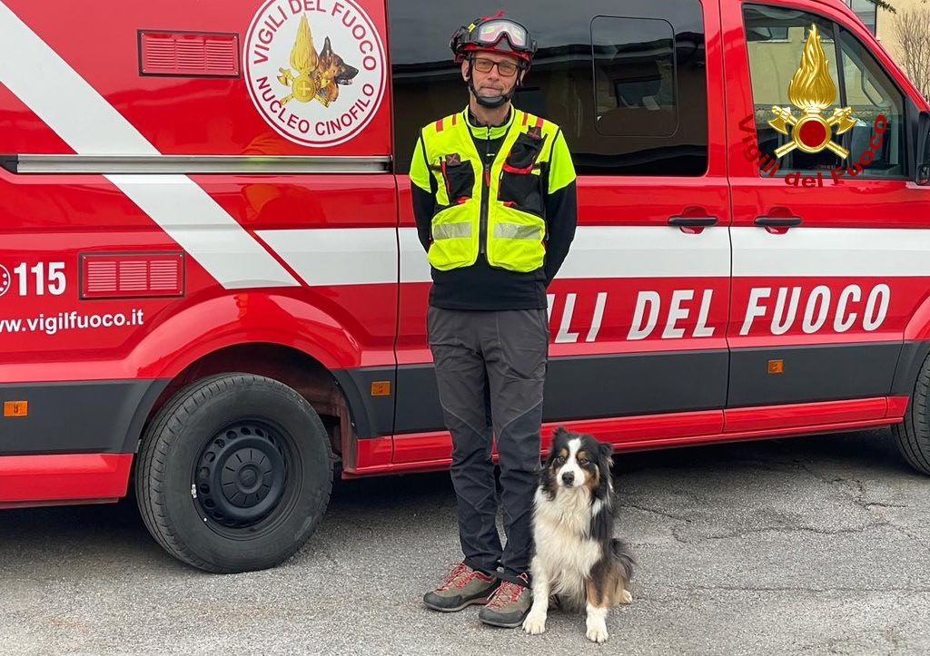 Il cane eroe del Ponte Morandi va in pensione