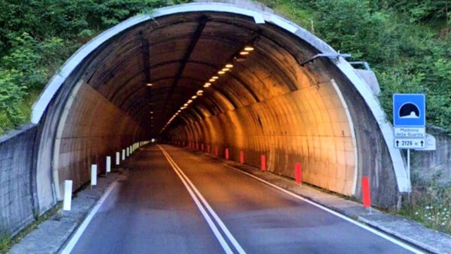 Tunnel di Velva, chiusura notturna per lavori preliminari al collaudo definito