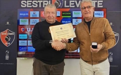 Sestri Levante, 20 anni di dedizione: premio FIGC-LND a Francesco Bacigalupo