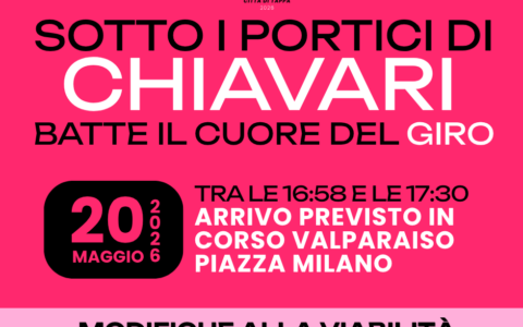 Giro d’Italia, modifiche alla viabilità a Chiavari