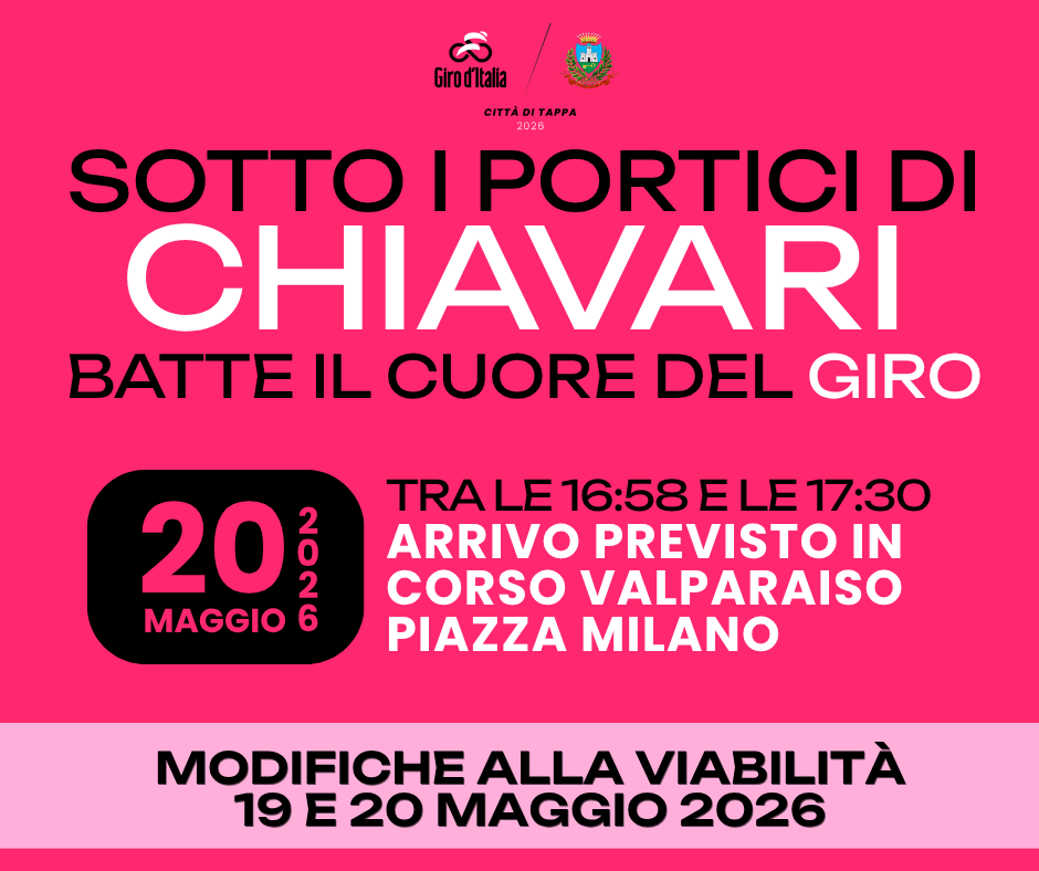 Giro d’Italia, modifiche alla viabilità a Chiavari