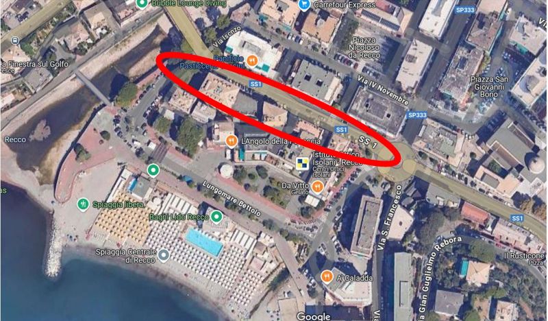 Recco, al via la riqualificazione dei marciapiedi di via Biagio Assereto