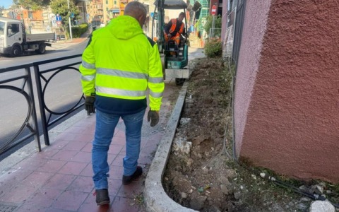 Recco: decoro e verde, lavori di riqualificazione nell’area della cabina Loderini
