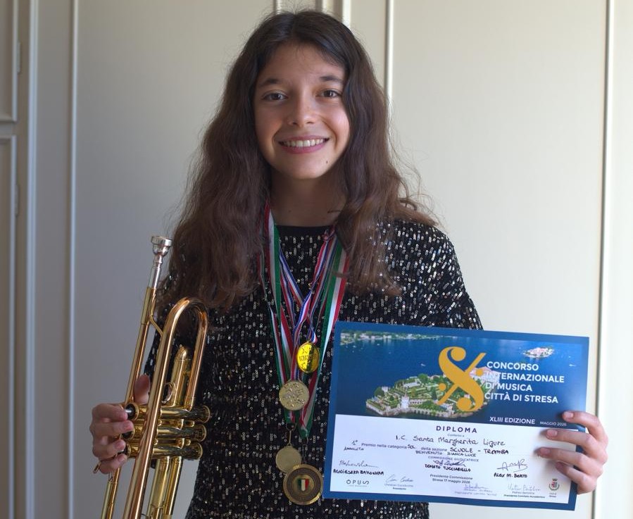 La trombettista Biancaluce Benvenuto protagonista a Stresa, dalla Sezione Scuole al Concorso Internazionale