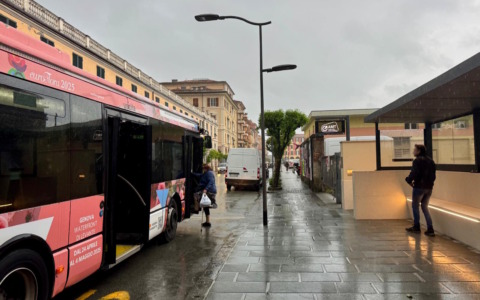 Inaugurata a Chiavari la nuova fermata autobus di corso G. B. Assarotti
