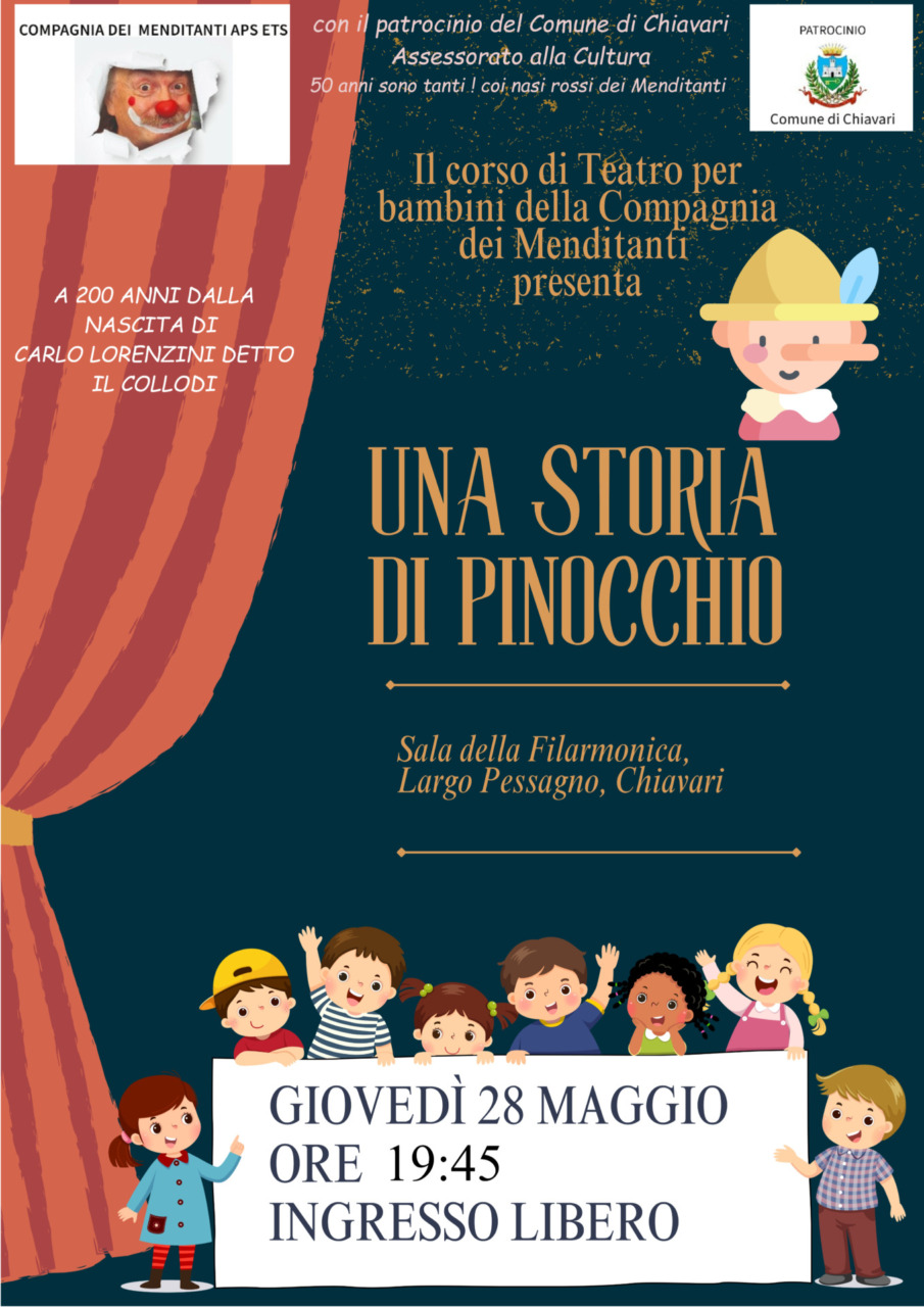 I bambini della Compagnia dei Menditanti portano in scena “Una storia di Pinocchio”