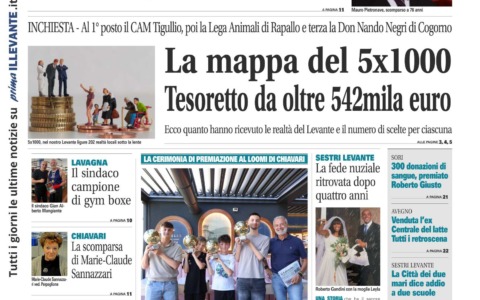 Il Nuovo Levante da oggi in edicola