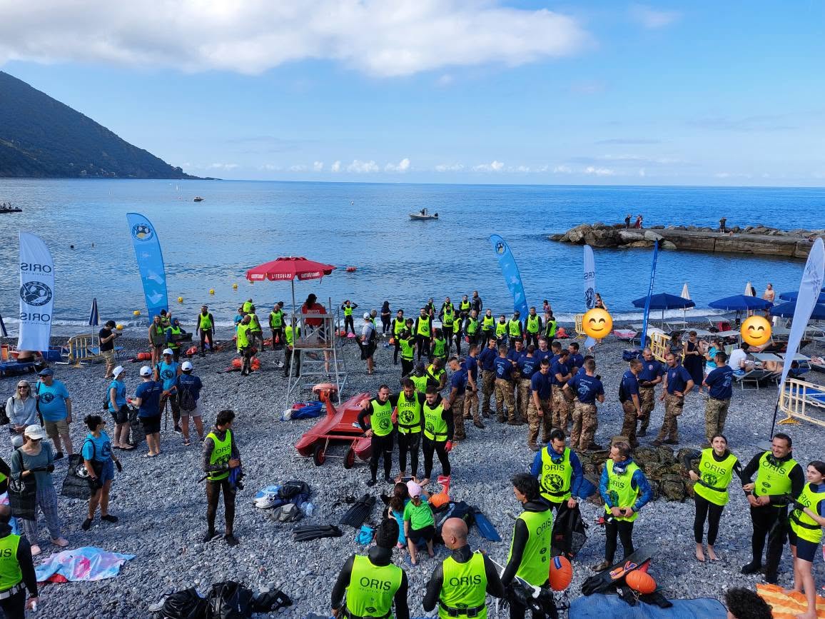 A Camogli la Croce Verde e la Croce Rossa insieme per la pulizia dei fondali