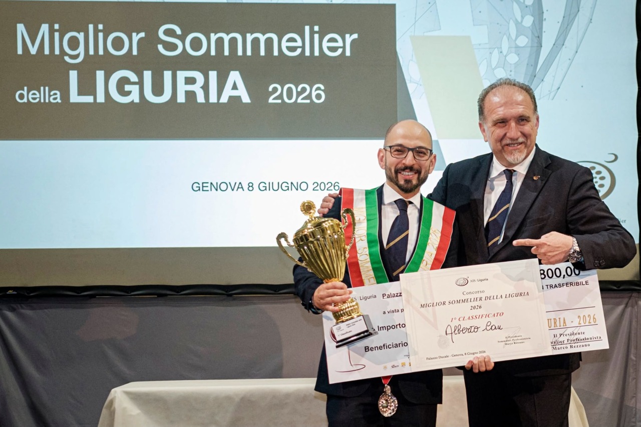 Il miglior sommelier della Liguria è il chiavarese Alberto Cau