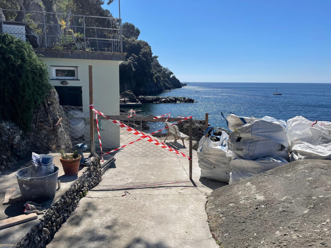 Camogli: a Punta Chiappa avviati i lavori di somma urgenza