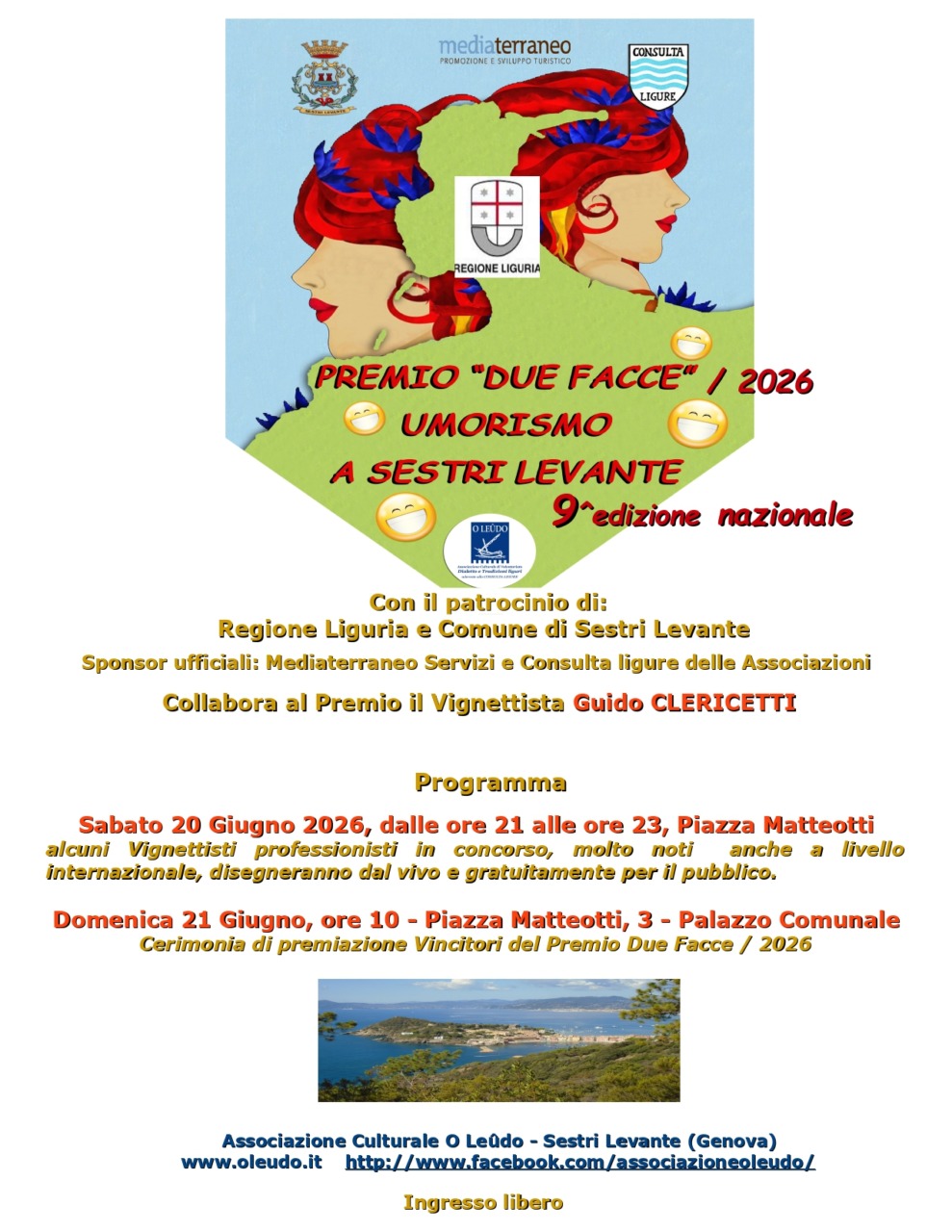 A Sestri torna il Premio due Facce