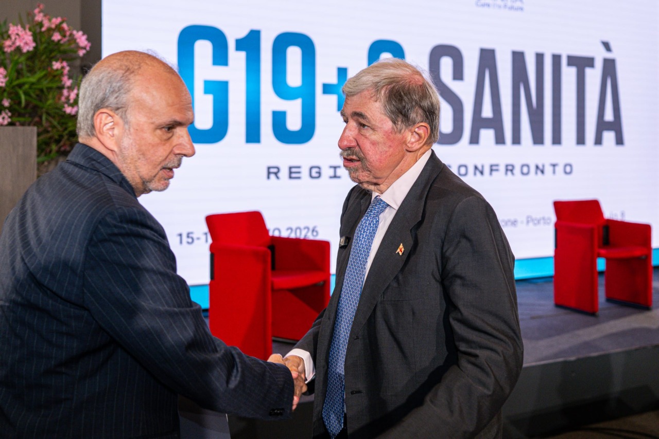 Il presidente Bucci al Forum G19+2 Sanità: “Come Regione Liguria chiederemo un aumento del Fondo sanitario nazionale”