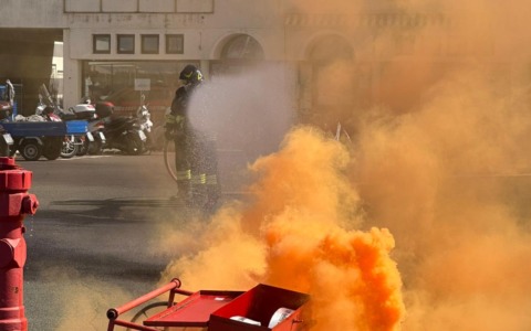 Esercitazione antincendio al Porto di Lavagna