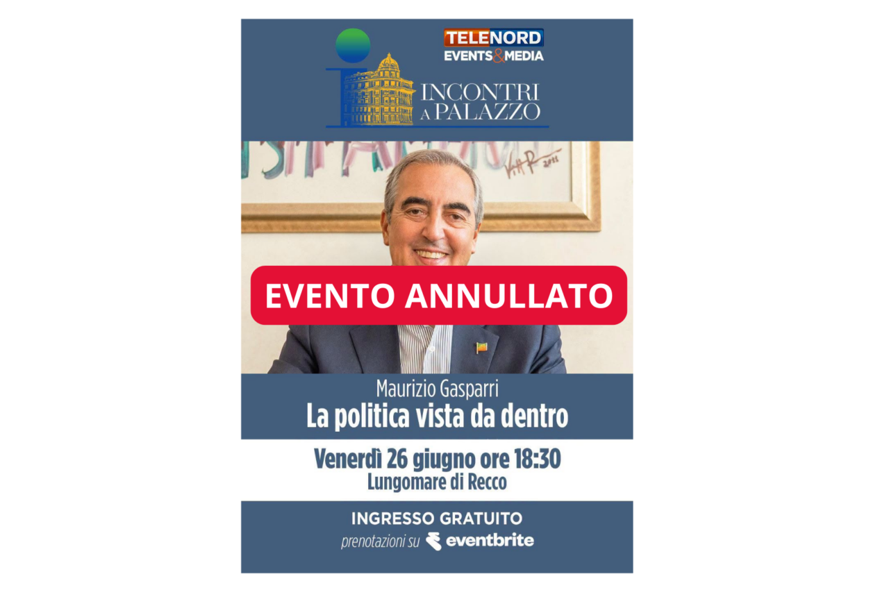 Annullato l’evento a Recco con Maurizio Gasparri