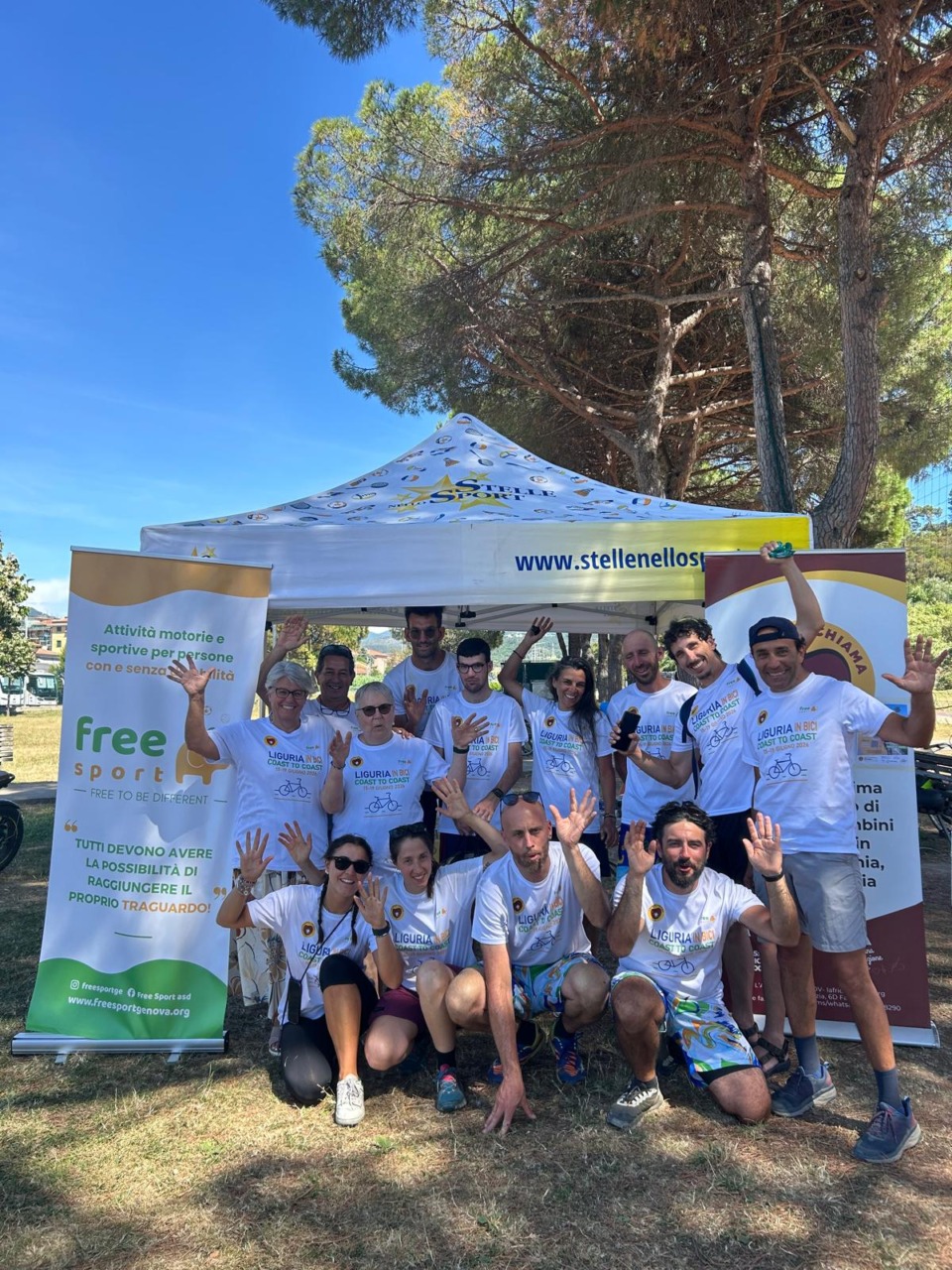 Tappa a Sestri Levante per “Liguria Coast to Coast”, una pedalata tra inclusione e solidarietà