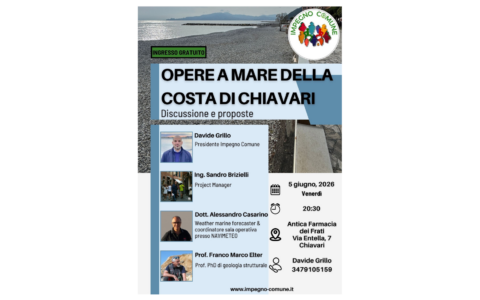 Impegno Comune organizza un incontro pubblico sulle opere a mare di Chiavari