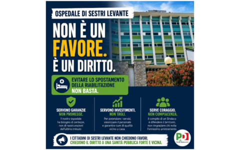 Ospedale di Sestri, il Pd: “Bene lo stop al trasferimento, ma niente trionfalismi”