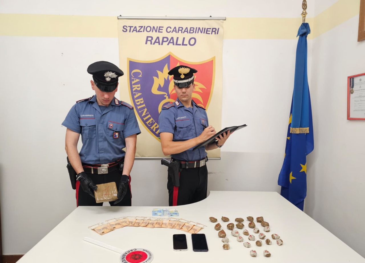 Rapallo: arrestato un 18enne per detenzione ai fini di spaccio di sostanze stupefacenti