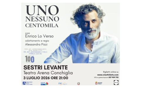 Al Teatro Arena Conchiglia di Sestri arriva lo spettacolo “Uno Nessuno Centomila”