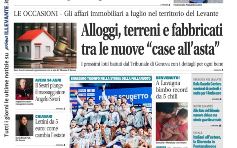 Il Nuovo Levante da oggi in edicola