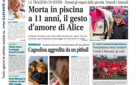 Il Nuovo Levante da oggi in edicola