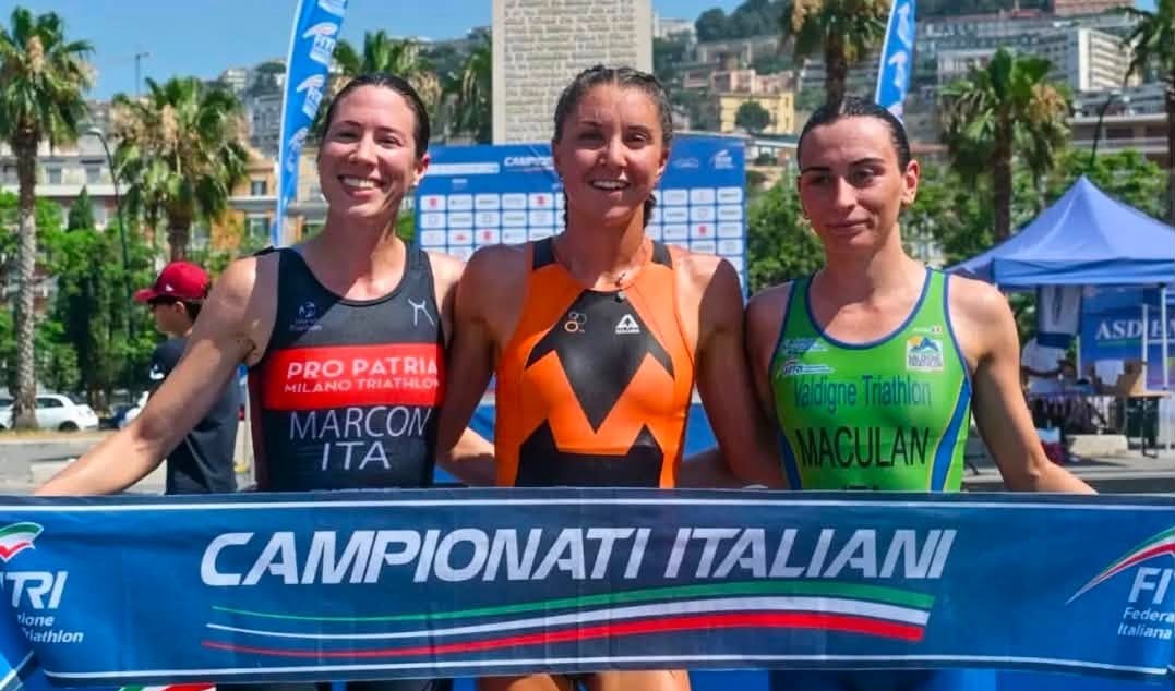 Sori festeggia Francesca Calvauna, nuova campionessa italiana assoluta di Aquathlon