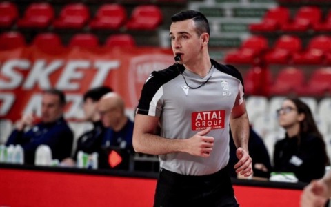 L’arbitro di basket Tommaso Mammola è stato promosso in serie A2 maschile e della serie A1 femminile