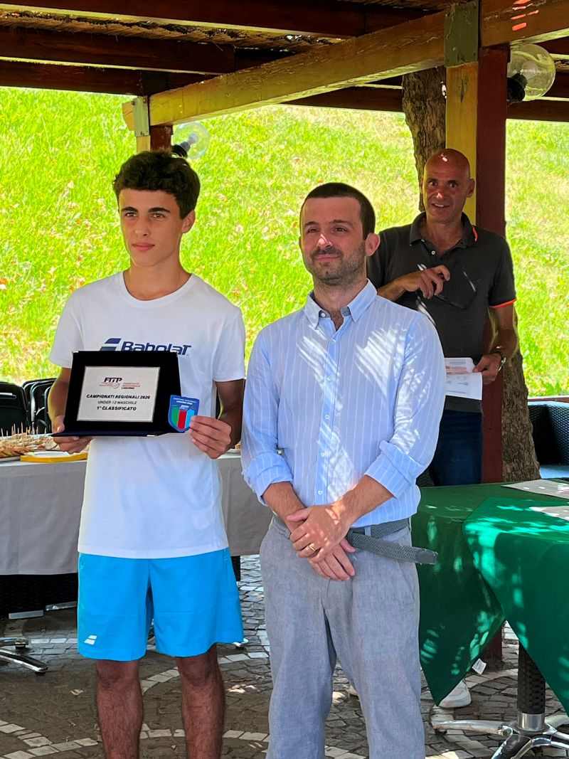 Recco, Pietro Ruscica è campione regionale Under 13 di tennis