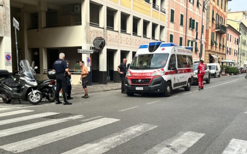 Anziana investita a Lavagna, trasportata in codice giallo in ospedale