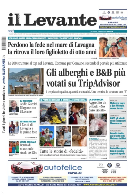 Il Nuovo Levante da oggi in edicola