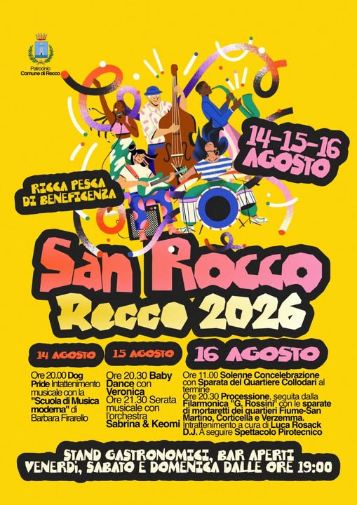 Recco, tutto pronto per la festa di San Rocco