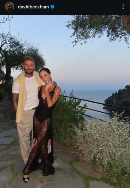 David Beckham e Victoria Adams dopo quasi 30 anni tornano a Portofino