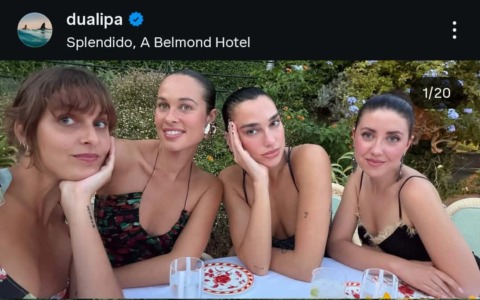 Dua Lipa a Portofino per l’addio al nubilato di un’amica