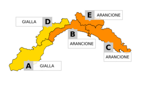 Allerta arancione per temporali su Centro e Levante della Liguria domani, venerdì 21 agosto
