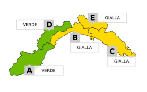 Allerta gialla per temporali su Centro e Levante della Liguria domani, giovedì 20 agosto