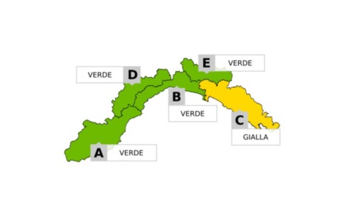 Arpal anticipa la chiusura dell’allerta gialla per temporali sul levante alle 12 di oggi, martedì 25 agosto