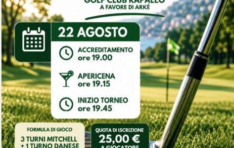 Posticipato il torneo benefico di Jolly & Pinelle al Golf Club di Rapallo