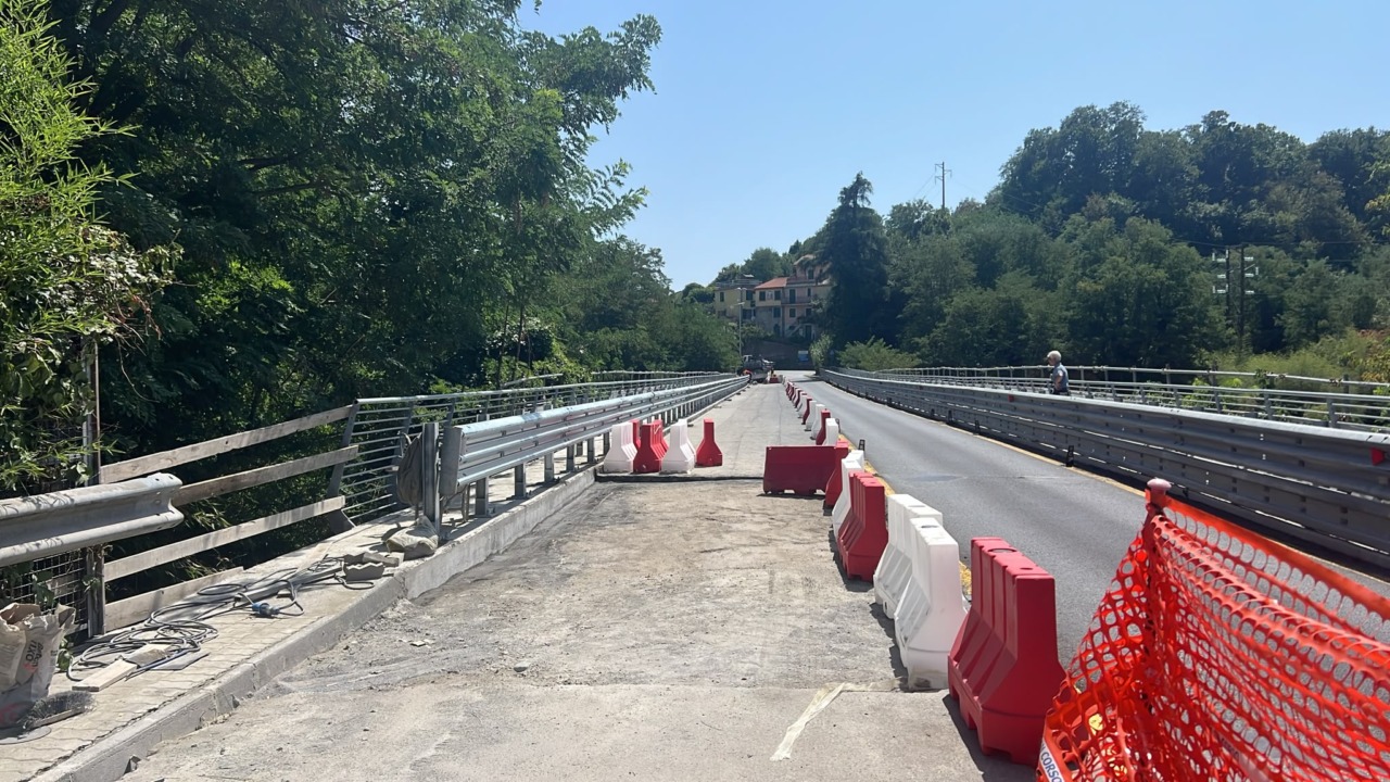 Carasco, riaperto il ponte di Comorga