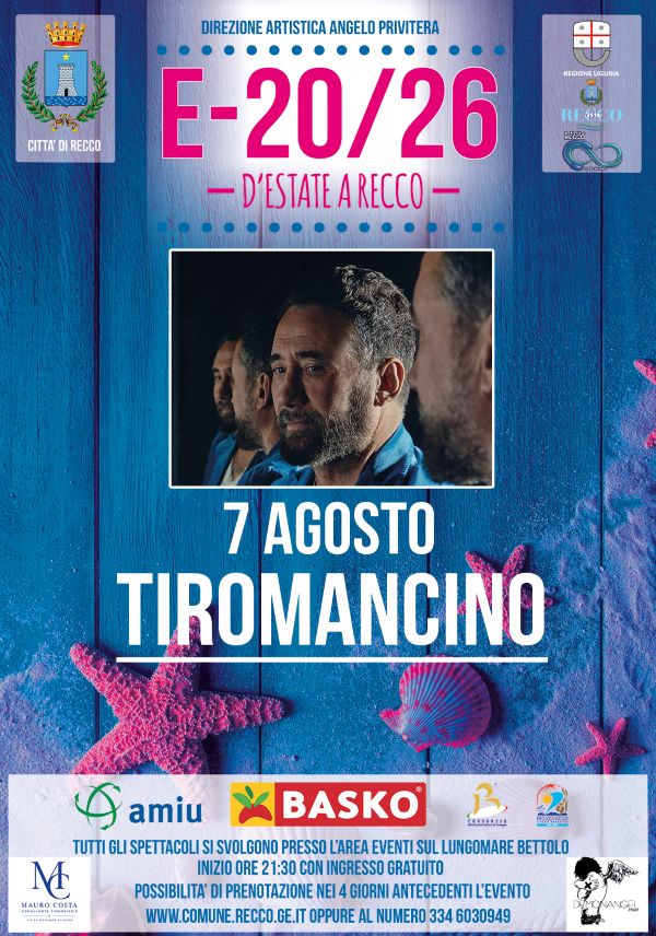 Recco, arrivano i Tiromancino: aperte dal 3 agosto le prenotazioni per il concerto gratuito